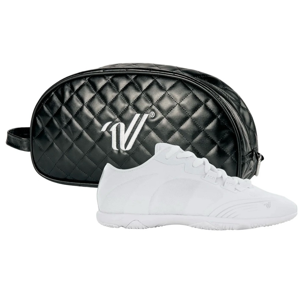 Varsity Phantom Cheer Shoes & Black Leather Bag - Like New